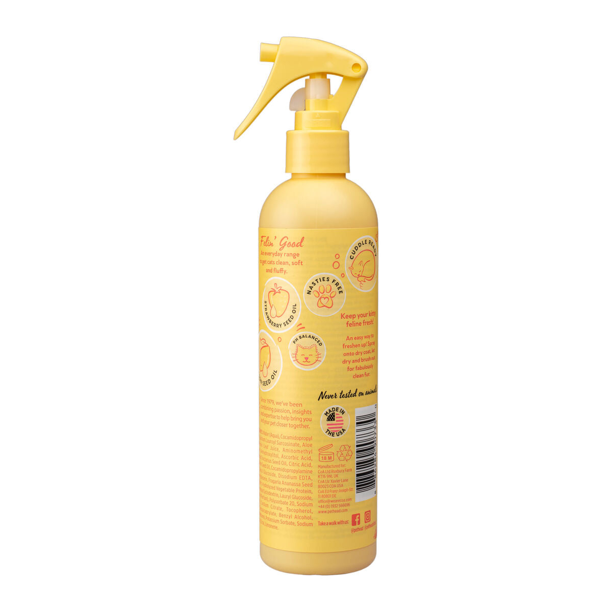 Après-Shampooing Pet Head Lemonberry Felin' Good 300 ml pour Chat