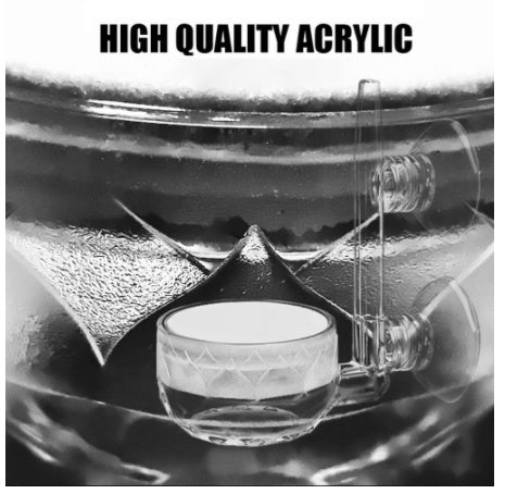 Diffuseur d'Oxygène en Acrylique pour Aquarium – Bulleur Décoratif