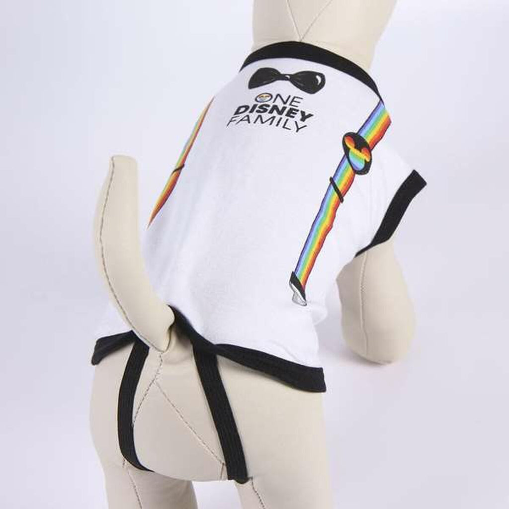 T-shirt pour Chien Disney Pride Blanc