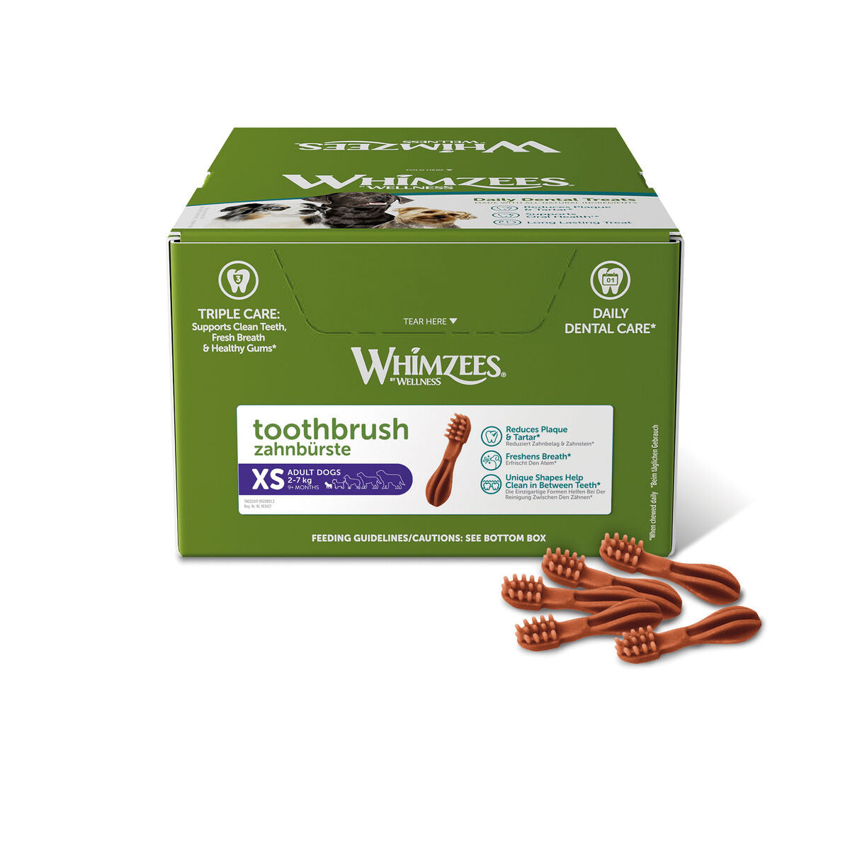 Friandises Dentaires Whimzees ToothBrush (350 Unités)